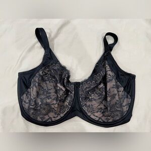 Scarlett Black Full Coverage Bra with Underwire